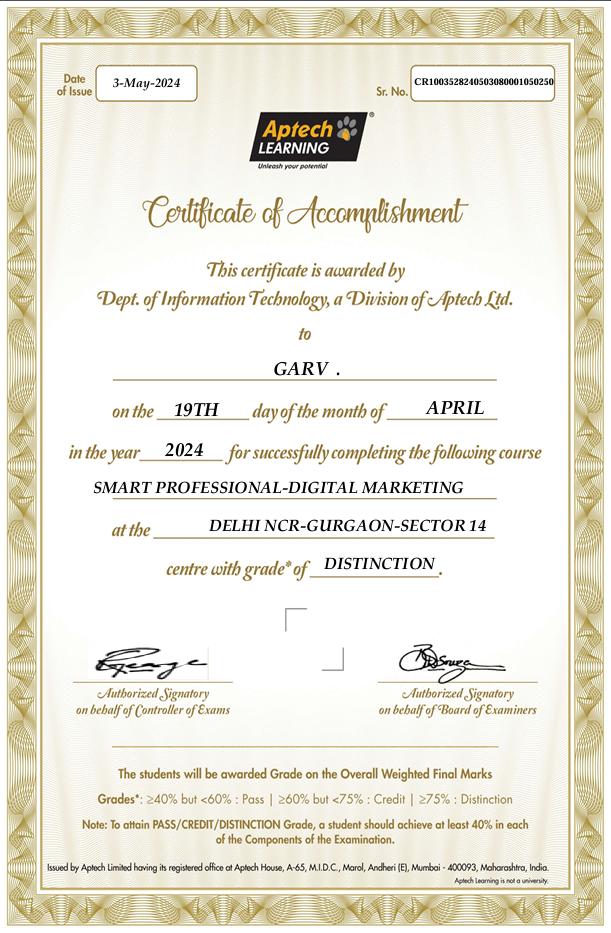 Certificate Image